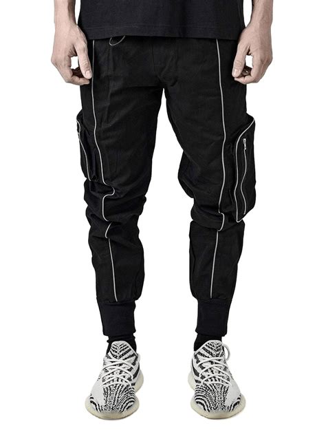 Reflective Pants Black Reputation Studios