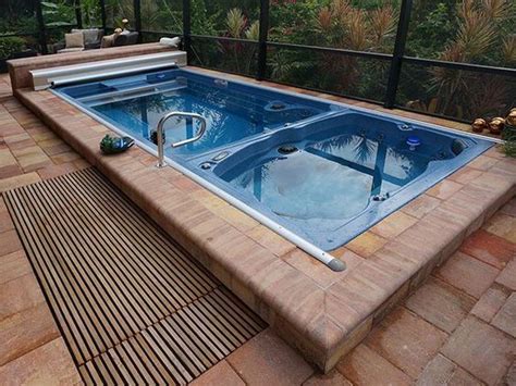 25 Breathtaking Hot Tub Pool Combo Design Ideas To Steal Pool Hot