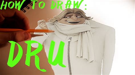 How To Draw Dru From Despicable Me 3 Youtube
