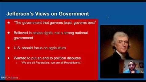 Presidency Of Thomas Jefferson Domestic Policy Youtube