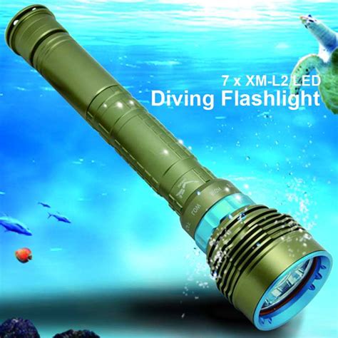 14000lm 7x Xm L2 Led Diving Flashlight High Power Dive Torch Light