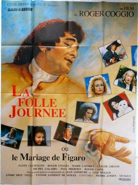 Affiche cinéma LA FOLLE JOURNEE ou LE MARIAGE DE FIGARO x cm Jean Lefebvre Marie