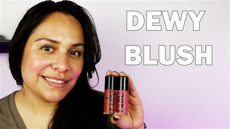 saie beauty dew blush spicy and chilly swatches and review youtube