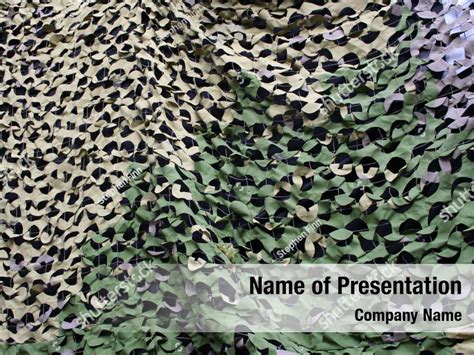 Net Military Camouflage Powerpoint Template Net Military Camouflage