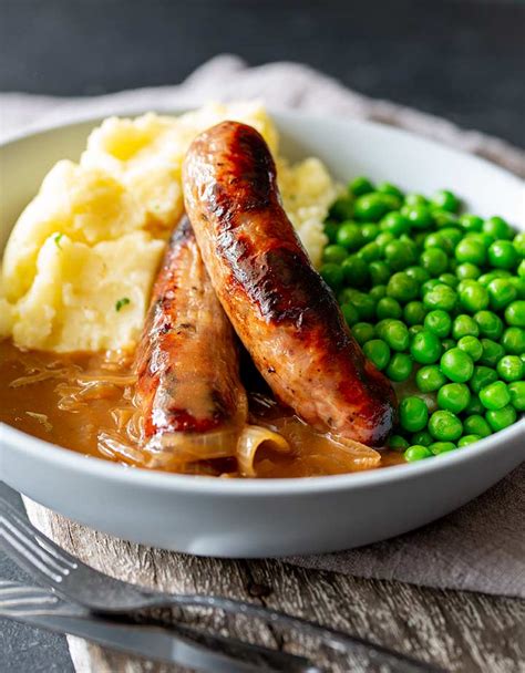 Classic British Bangers And Mash Sprinkles And Sprouts