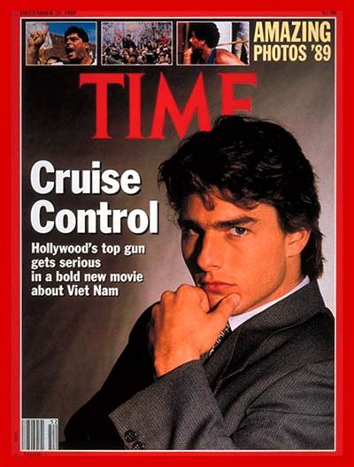 TIME Magazine Cover Tom Cruise Dec 25 1989 Tom Cruise Actors