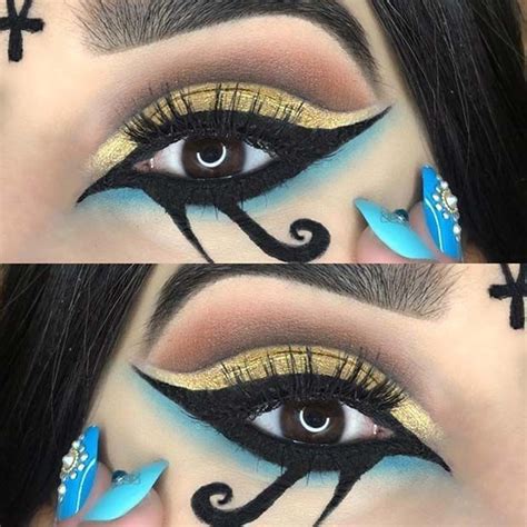 pin by mayra on maquillaje cleopatra halloween makeup fantasy makeup halloween makeup