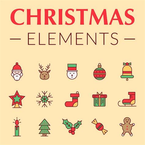 Premium Vector Christmas Elements