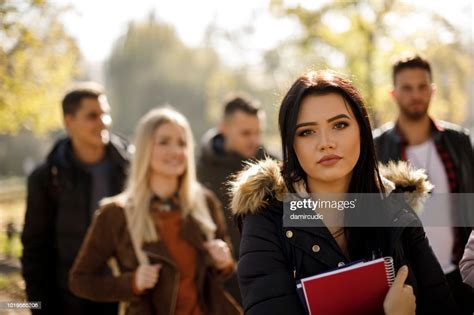 Female College Student With Books Outdoors High Res Stock Photo Getty