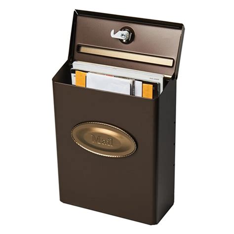 gibraltar mailboxes designer standard metal venetian bronze wall mount locking mailbox in the