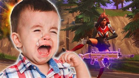 Made Toxic Little Kid Cry In Fortnite Youtube