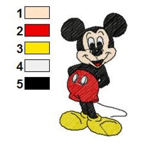 Stitches hoop size (inch) width x height hoop size (mm) width x height size embroidery. Mickey Mouse Embroidery 1