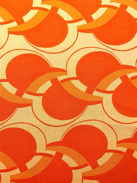 Vintage 70s Scandi Fabric With A Verner Panton Op Art Vibe Upholstery
