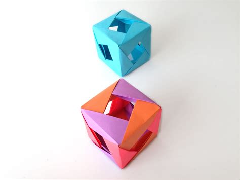 Como Hacer Un Cubo De Papel Facil Origami Caja De