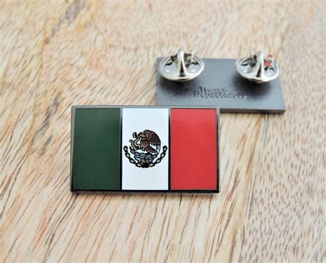 Mexico Flag Lapel Pin Mexican Flag Badge T For World Etsy