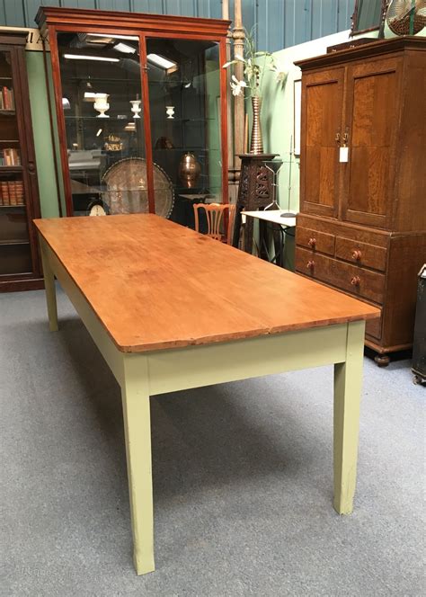 Large 10ft Pine Kitchen Table Antiques Atlas