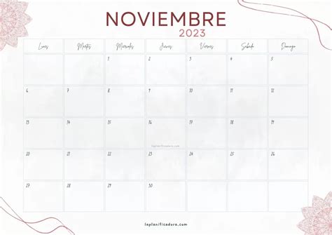 Calendario Noviembre 2023 Para Imprimir Calendario Ne