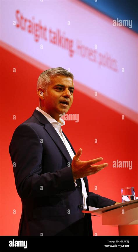 Sadiq Khan Labour London Mayoral Candidate Delivers His Speech On The