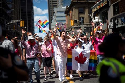 Prime Minister Justin Trudeau Joins Thousands Marching In Torontos