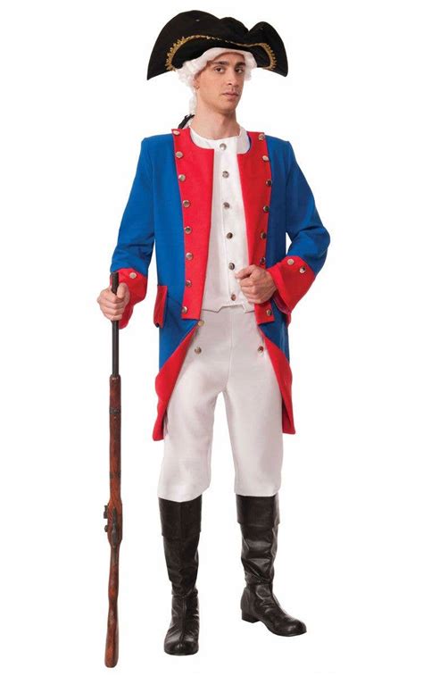 Colonial General Mens Costume Deluxe American Colonial Costume