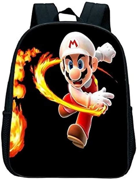 Super Mario Backpack 3d Printed Cartoon Pattern Fashionable Practical