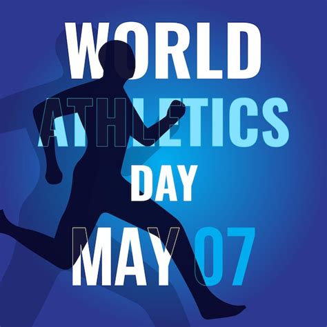 Premium Vector World Athletics Day