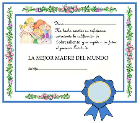 Diplomas Día De Las Madres