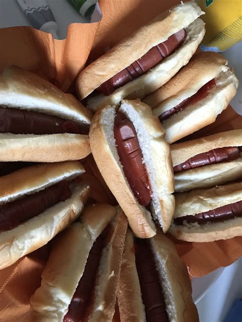 Halloween Sausage Fingers In A Bun