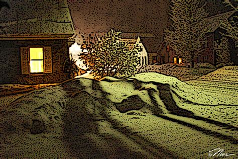 Shadows Of Winters Night Photograph By Nancy Griswold Fine Art America