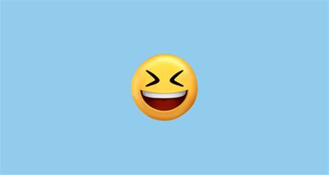 Cara Sonriendo Con Los Ojos Cerrados Emoji On Twitter Emoji Stickers