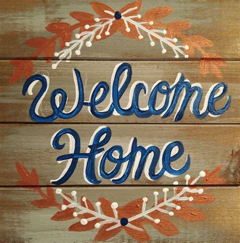 Wooden Sign Welcome Home Sat Jan 27 3pm At Olmsted Falls