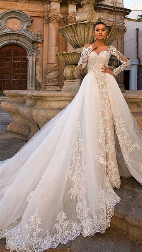 syys women s beach wedding dresses for bride 2021 long sleeves lace applique plus size ball gown