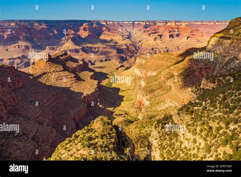 View From Grand Canyon Village And Bright Angel Trail To Grand Canyon