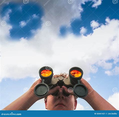 Binocular Lookout Stock Image Image Of Scope Square 50441421