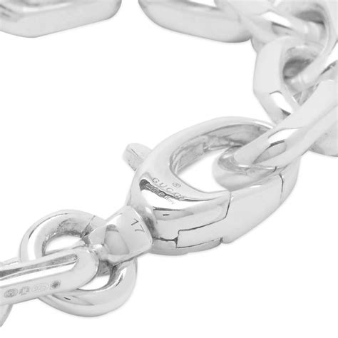 Gucci Interlocking G Chain Bracelet Sterling Silver End Kr