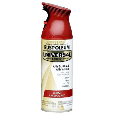 Rust Oleum Universal 12 Oz All Surface Gloss Cardinal Red Spray Paint