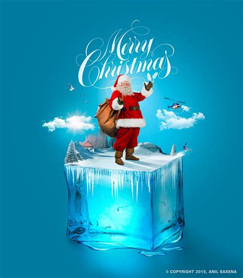 Merry Christmas On Behance Merry Christmas Poster Christmas