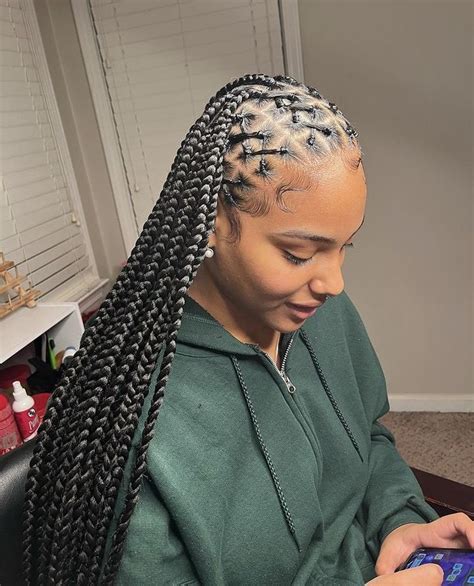 Criss Cross Knotless Braids In 2022 Braided Cornrow Hairstyles Protective Hairstyles Braids