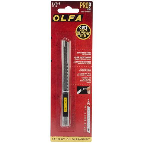 Olfa Stainless Steel 9mm Utility Knife Svr 1 The Ink Stone