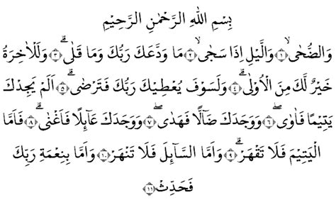 Surah Ad Dhuha Dan Terjemahannya Hadiah Apel