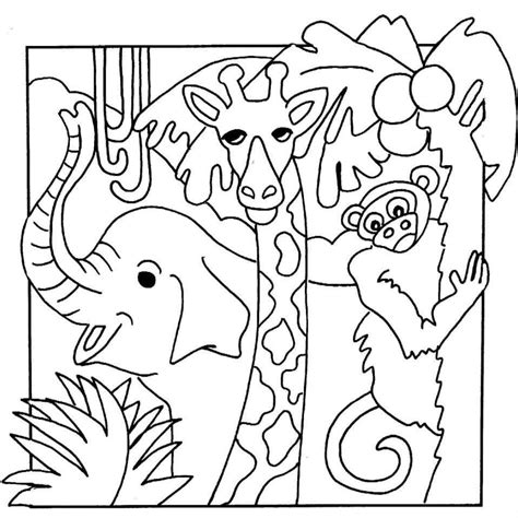 Free Printable Jungle Animals Coloring Page Download Print Or Color