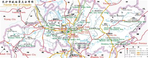 Tourist Map Of Changsha China Changsha Tourist Map Changsha Travel Guide
