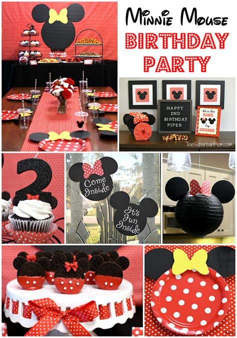 Minnie Mouse Birthday Party Ideas The Suburban Mom