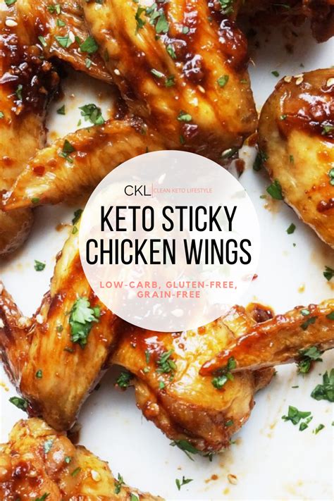 Sticky Keto Chicken Wings Recipe Chicken Wings Keto Chicken Wings