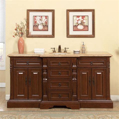 Some of the most reviewed products in bathroom vanities are the home decorators collection hampton harbor 72 in. 72 Inch Traditional Single Bathroom Vanity with a ...