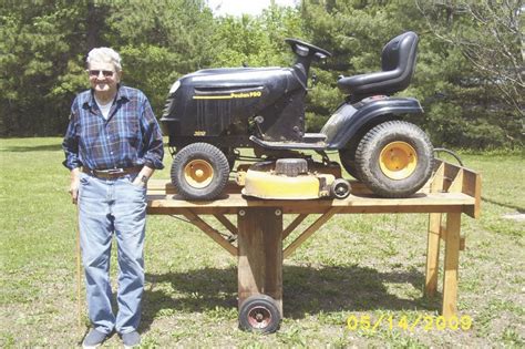 Lifted Lawn Mower Plans