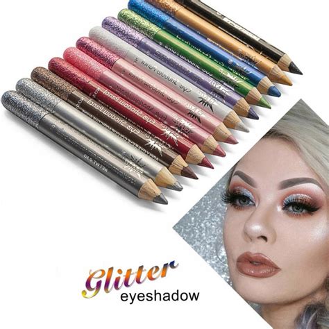 Glitter Eyeliner Pencils 12 Metallic Colors Eyeliners And Eyeshadow