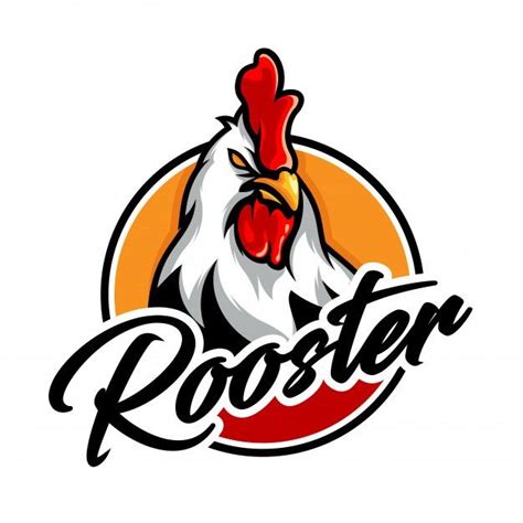 Premium Vector Angry Rooster Mascot Logo Pet Logo Design Cartoon