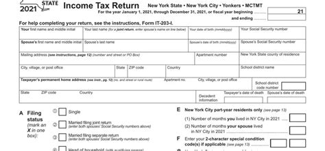 Ny It 203 Form ≡ Fill Out Printable Pdf Forms Online