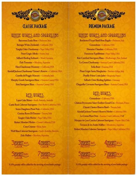 Disney Cruise Wine Package - Is It Worth It? - EverythingMouse Guide To